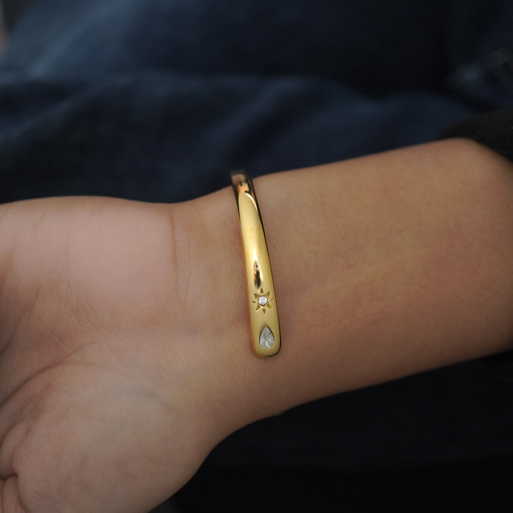 Diamond studded bracelet