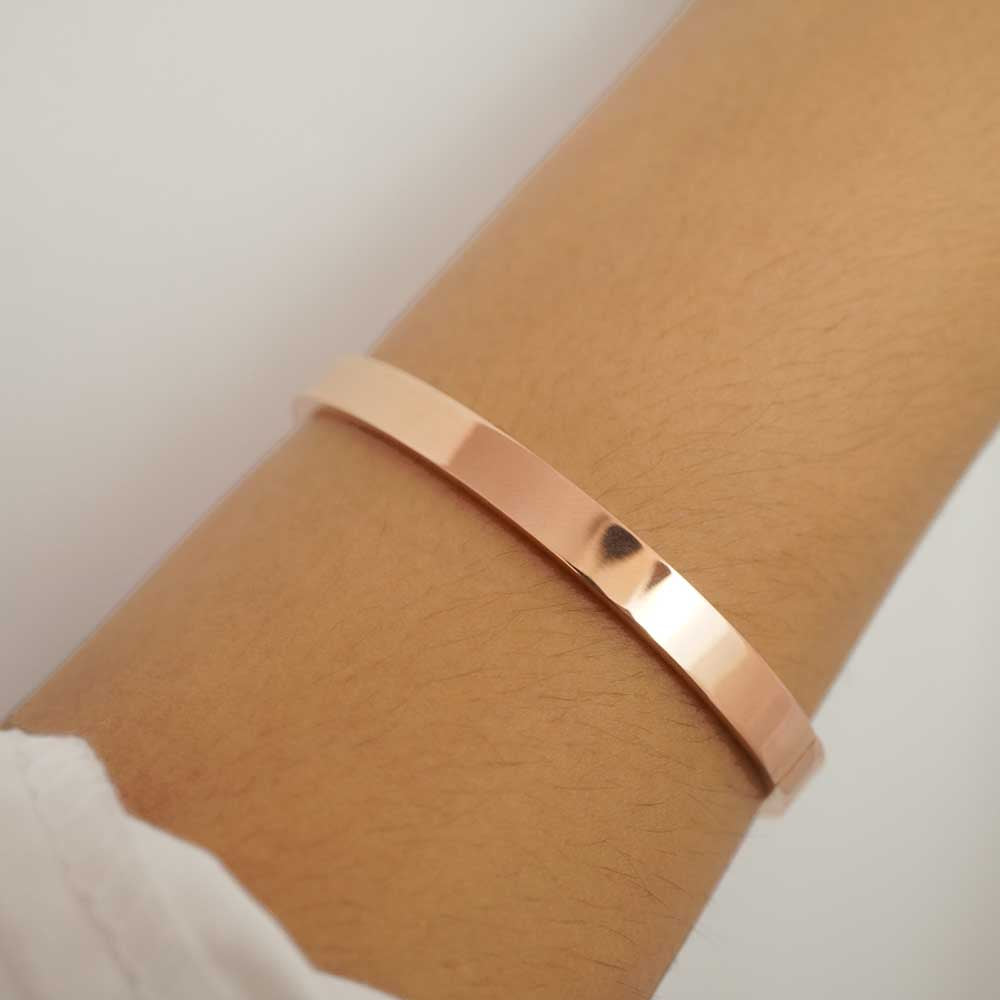 plain rose gold band