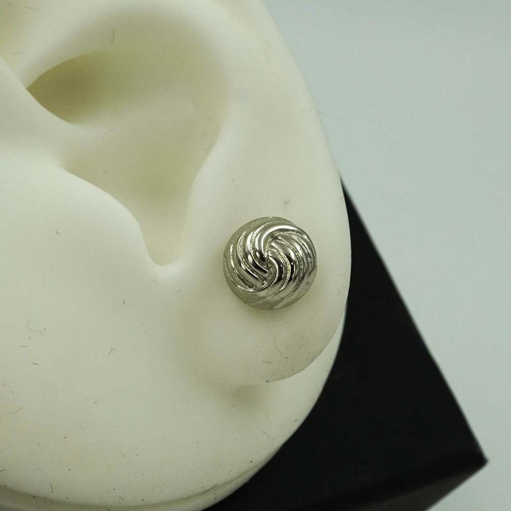 twister silver studs