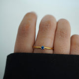 Operose sea blue zircon Ring