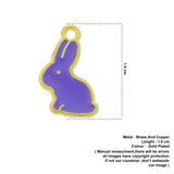 purple rabbit charm