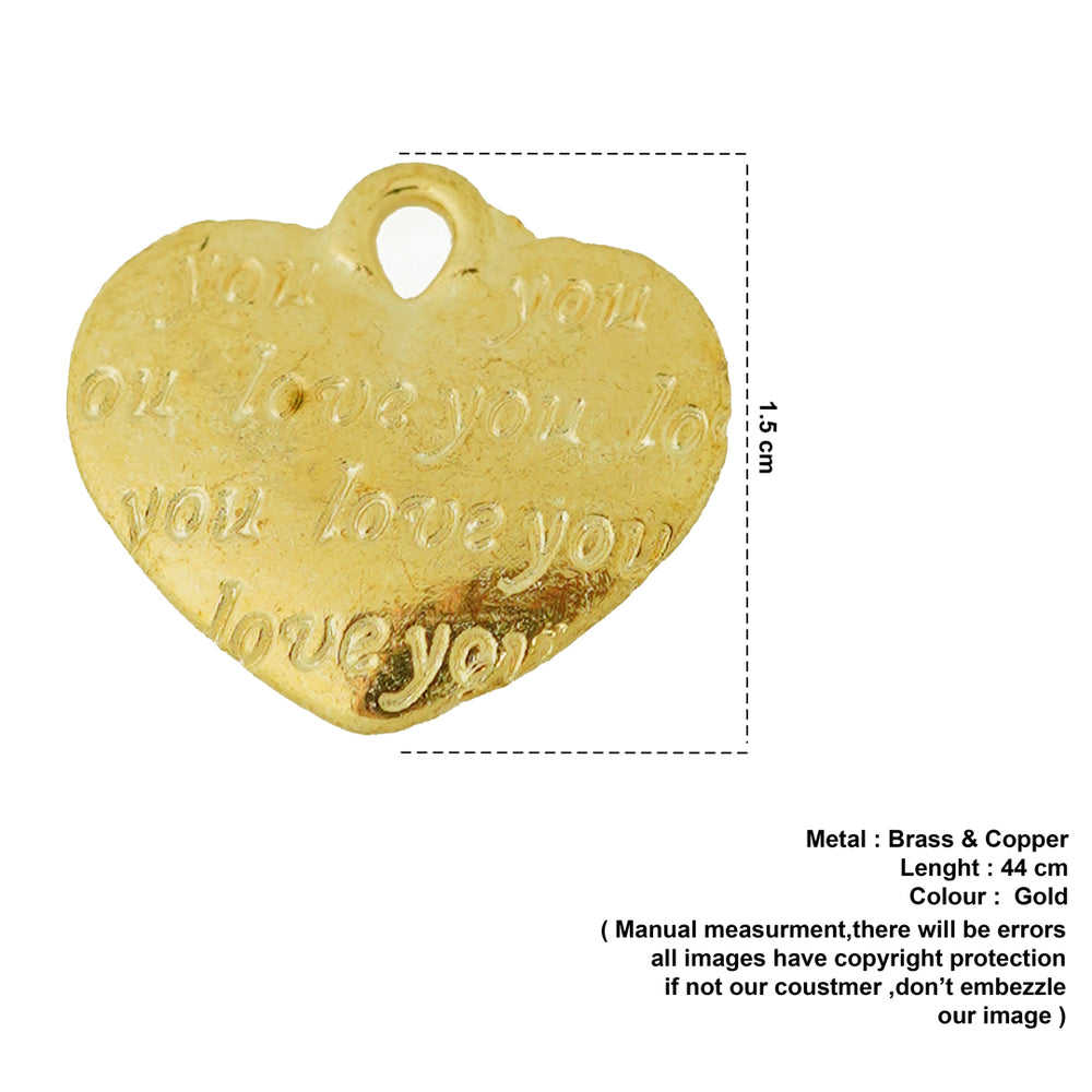 love you engraved pendant
