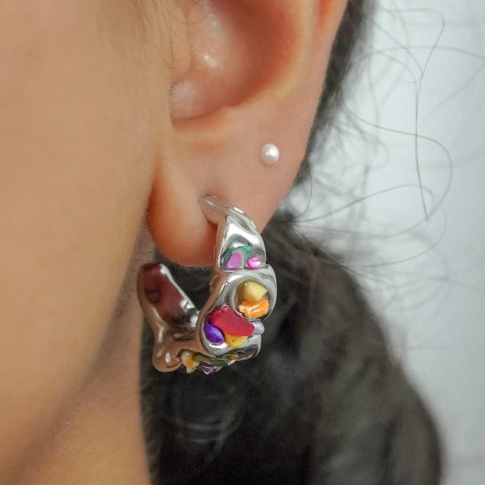 Jerald platinum plated earings