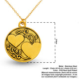 sister love pendent both side engraved