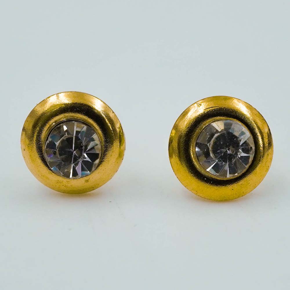 rounded zircon studs