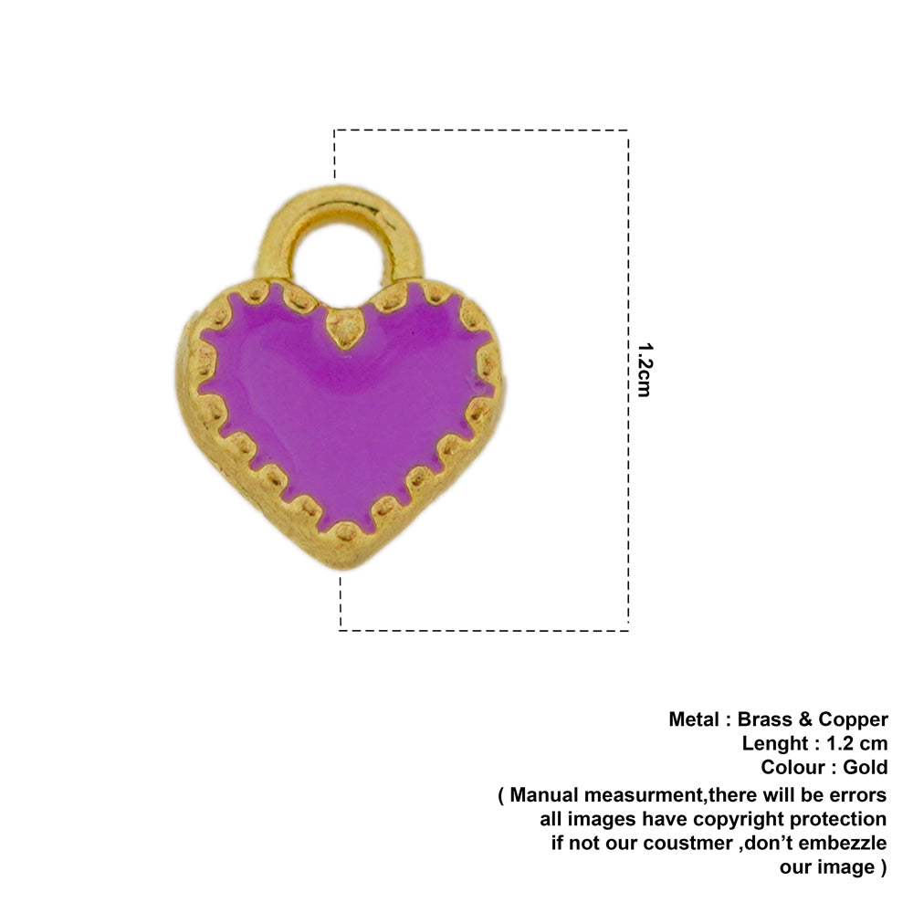 purple heart pendant