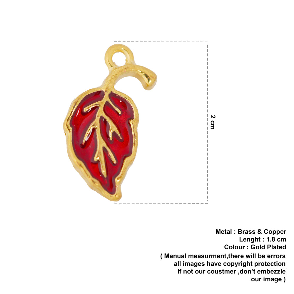 red leaf pendant