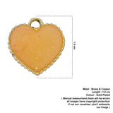 glittery yellow pendant