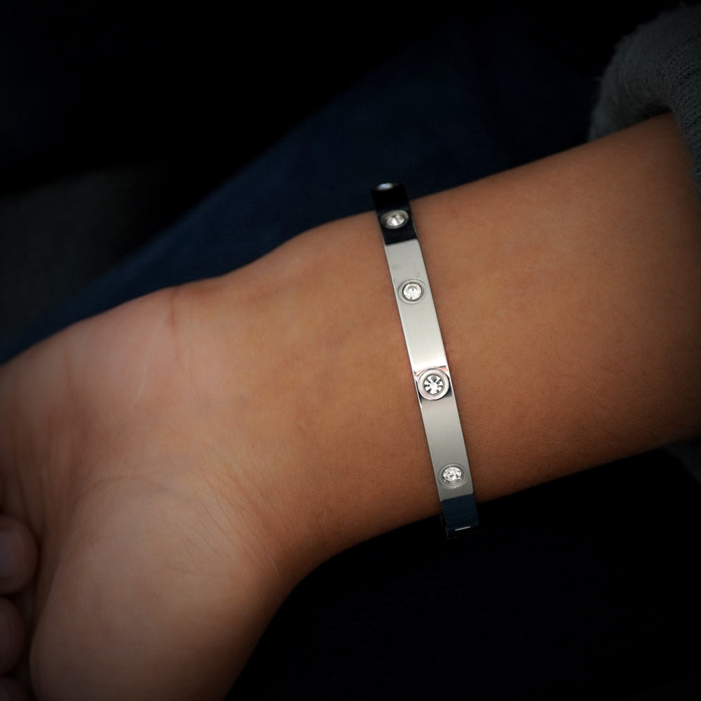 cartier silver plated band