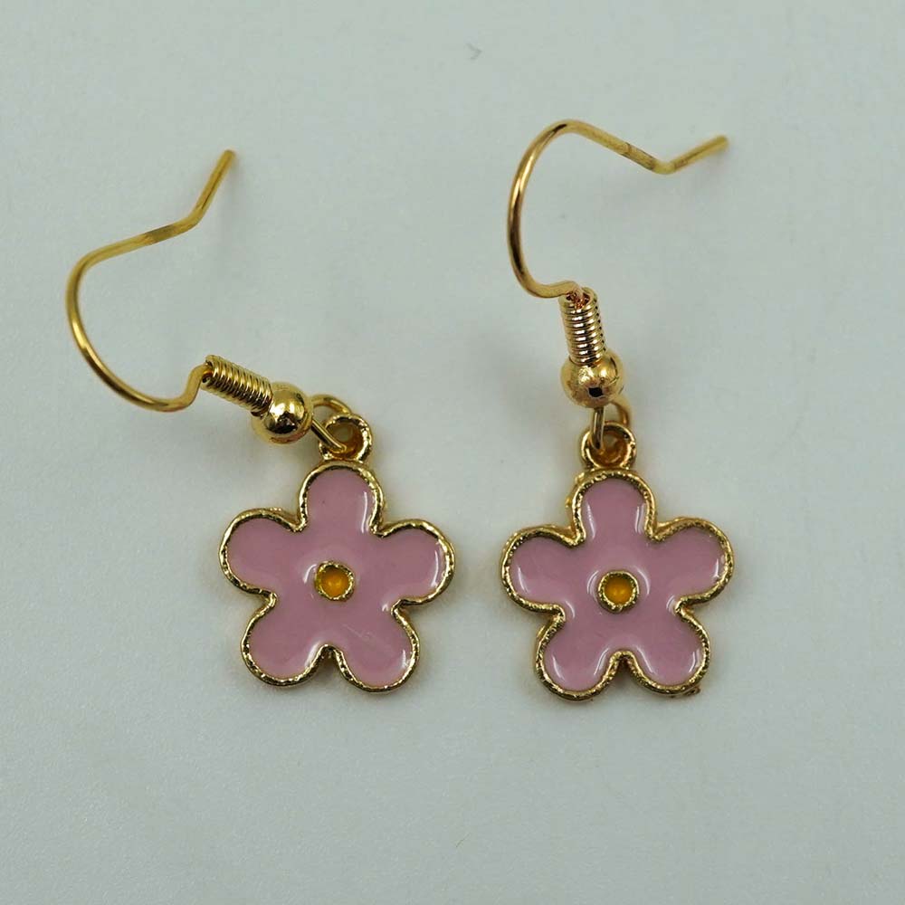 pink flower drops