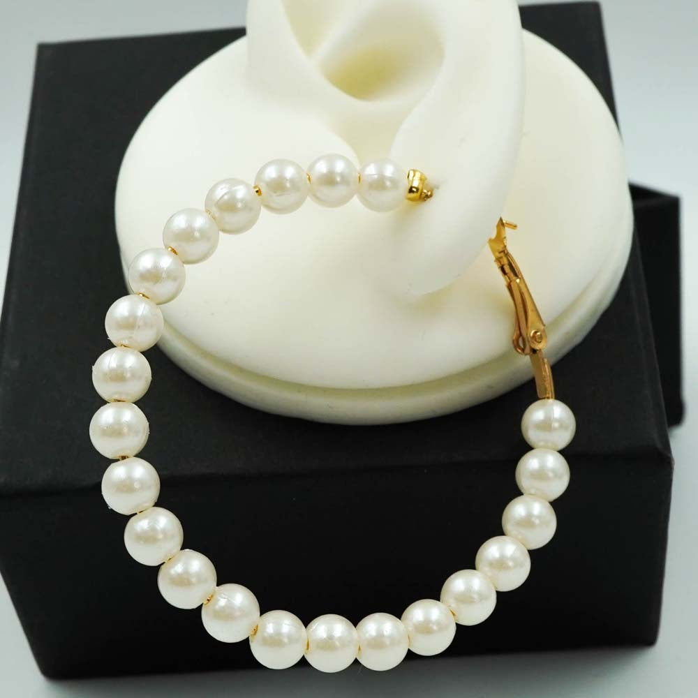 pearl hoops