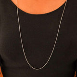 0.9mm Platinum plated chain