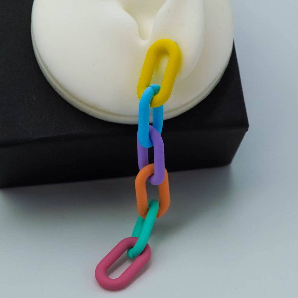 link chain earrings
