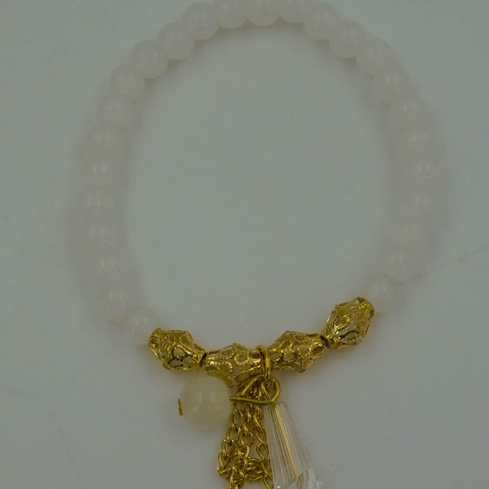 White stone bracelet