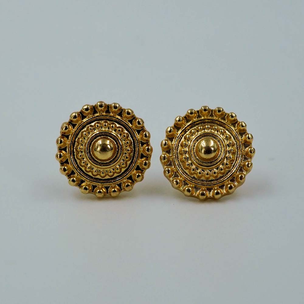 golden traditional studs