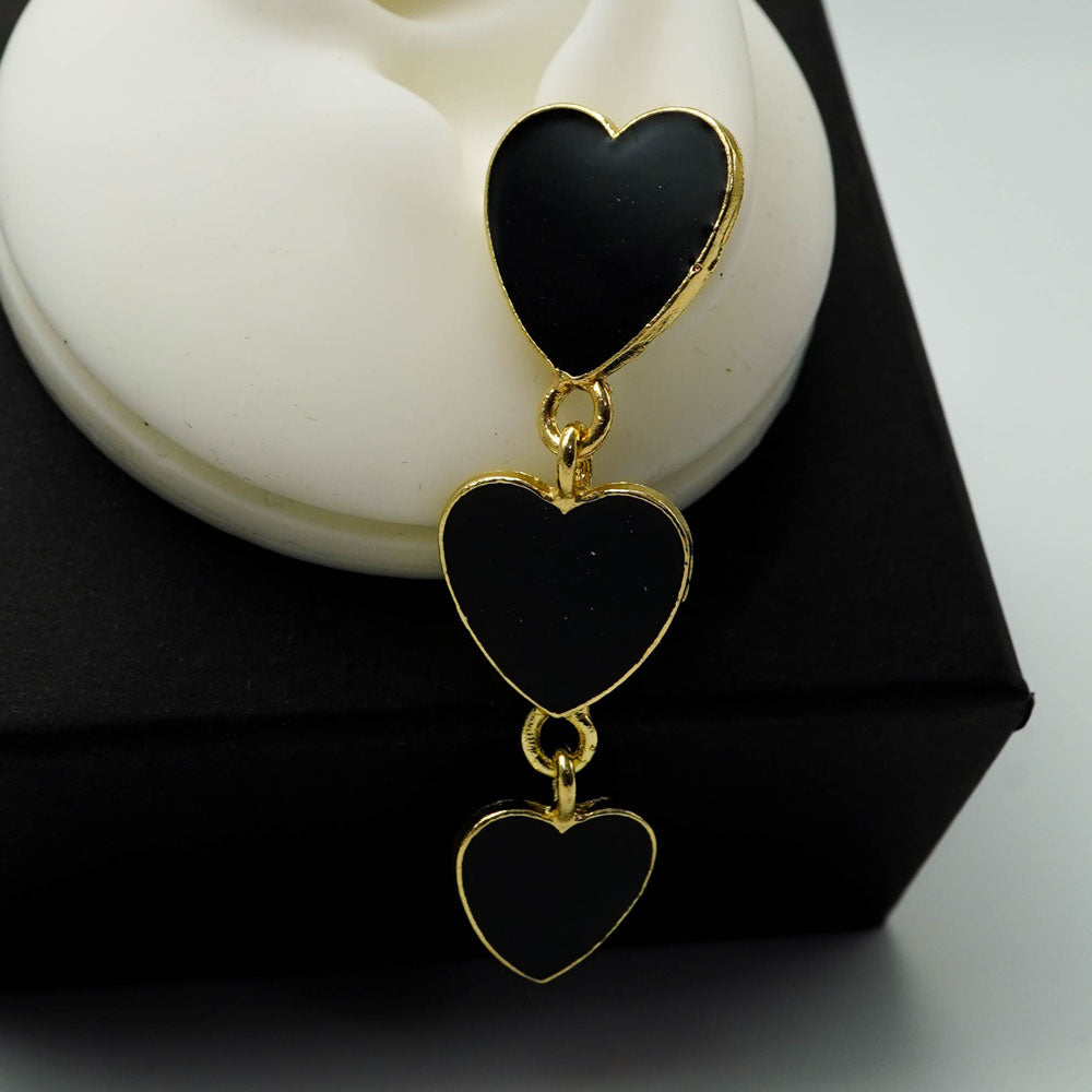 triple black hearts drop