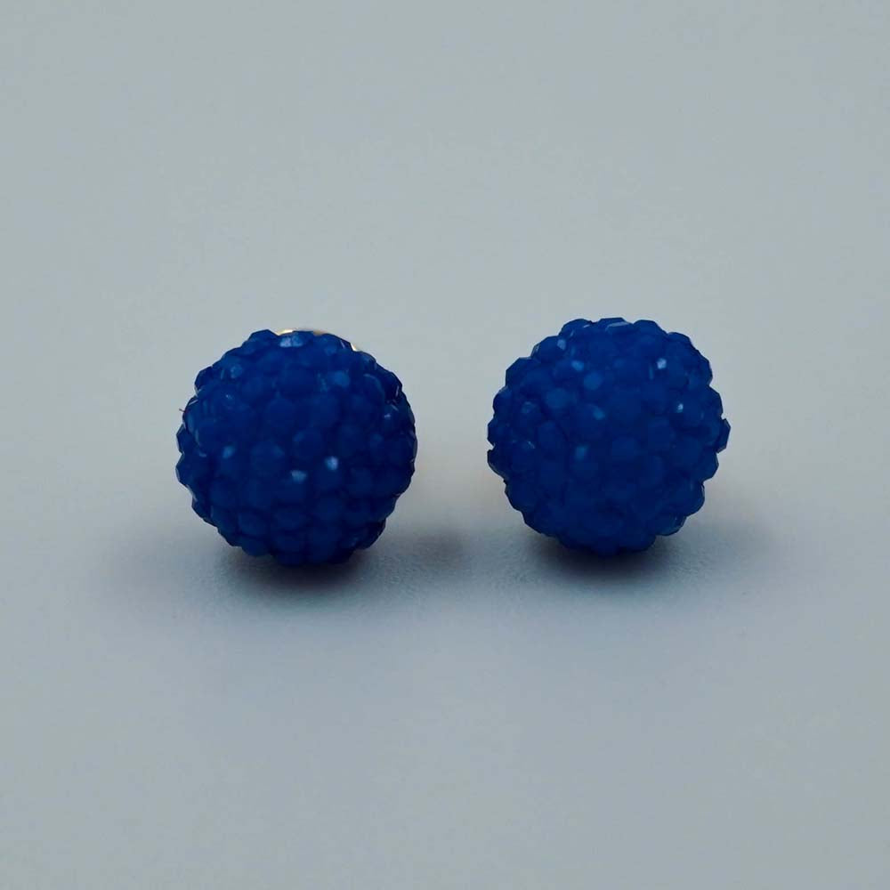 royal blue puffy studs