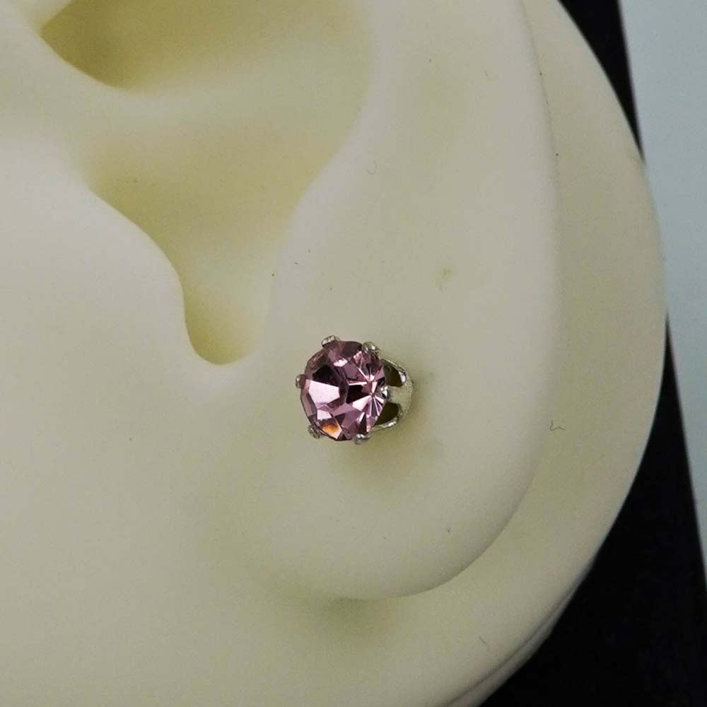 purple zircon studs
