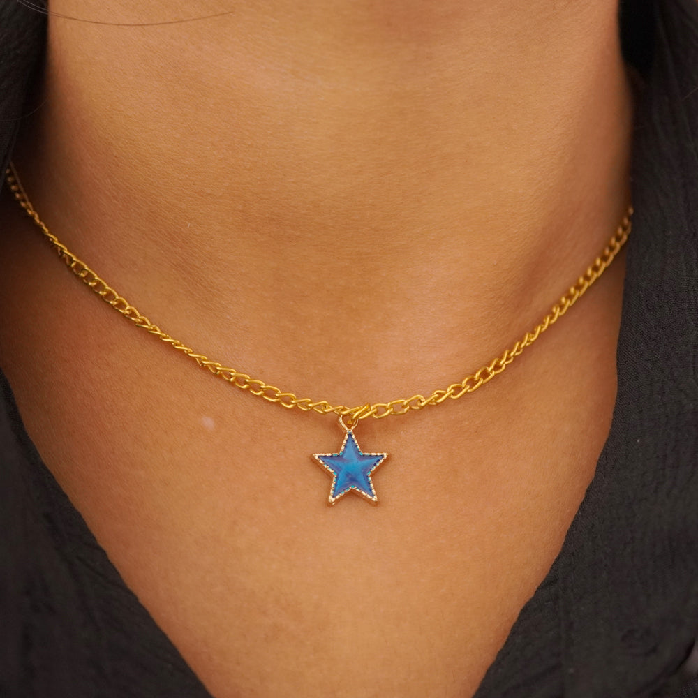 blue star pendant