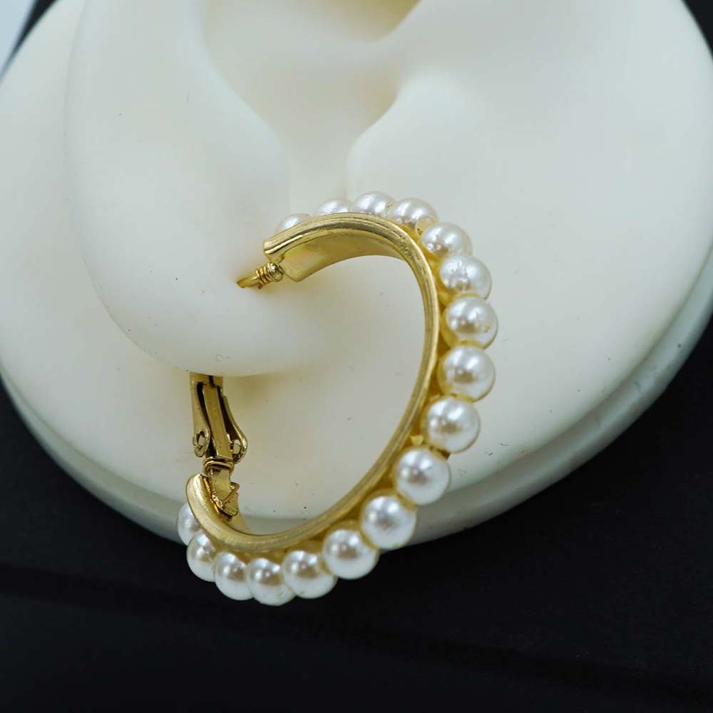 pearl hoops