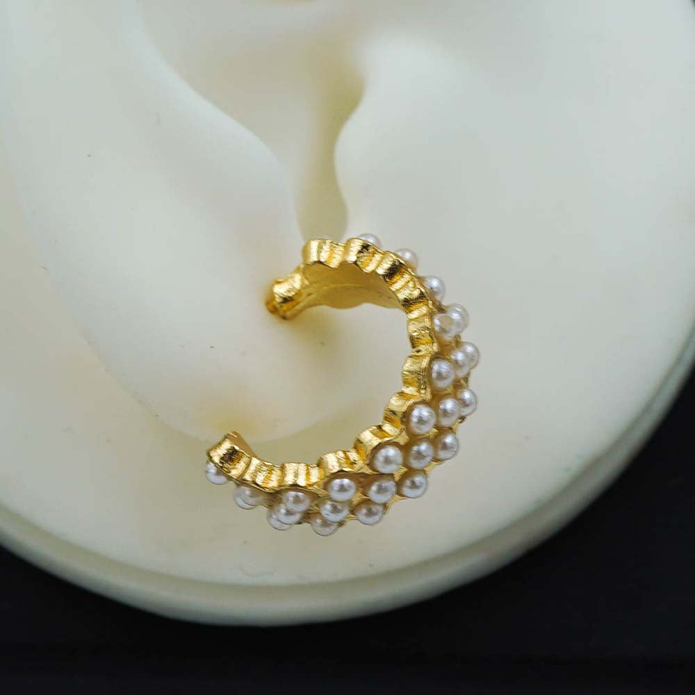 netted pearl hoops