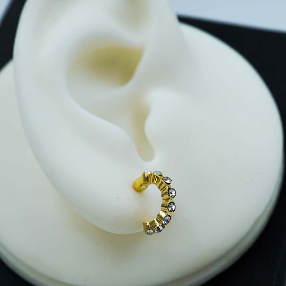 circular zircon studded hoops