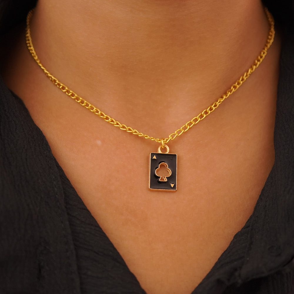 black ace pendant