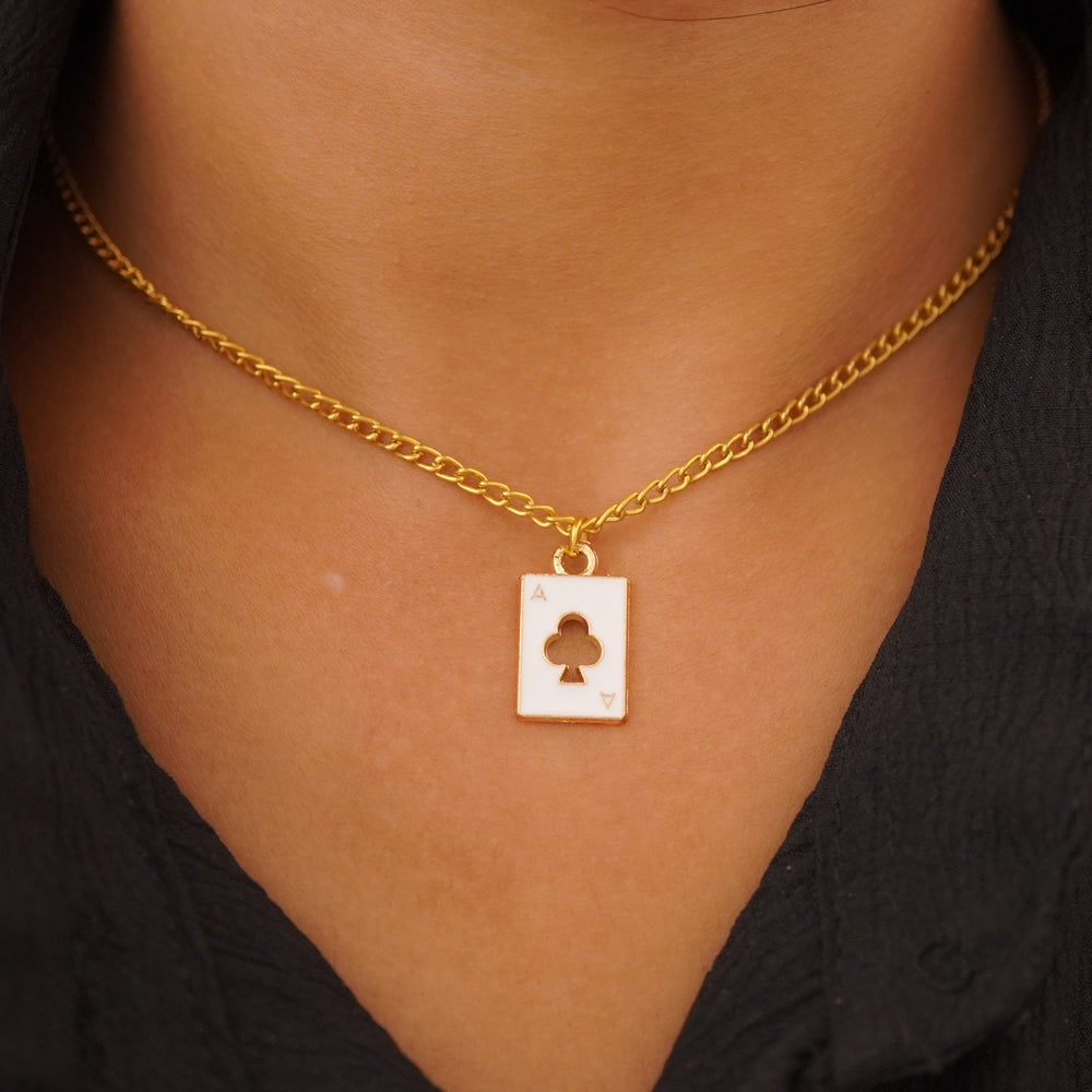 white ace pendant