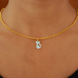 sea green cat charm