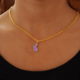 purple rabbit charm