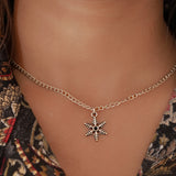 leafy flower charm