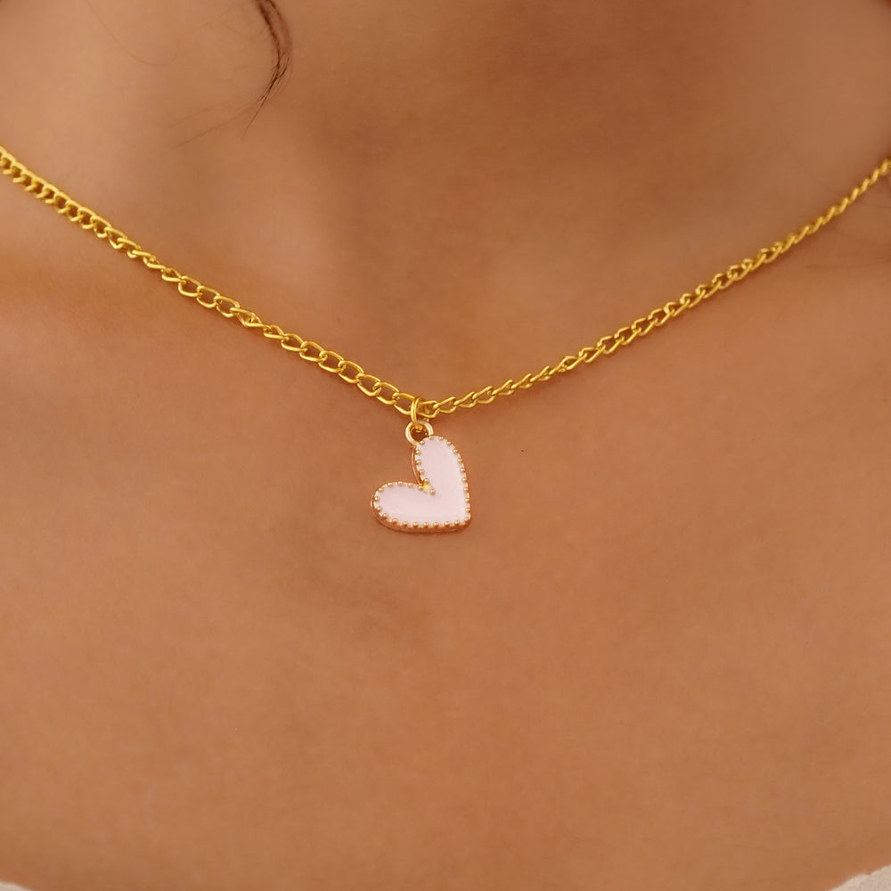pink heart pendant
