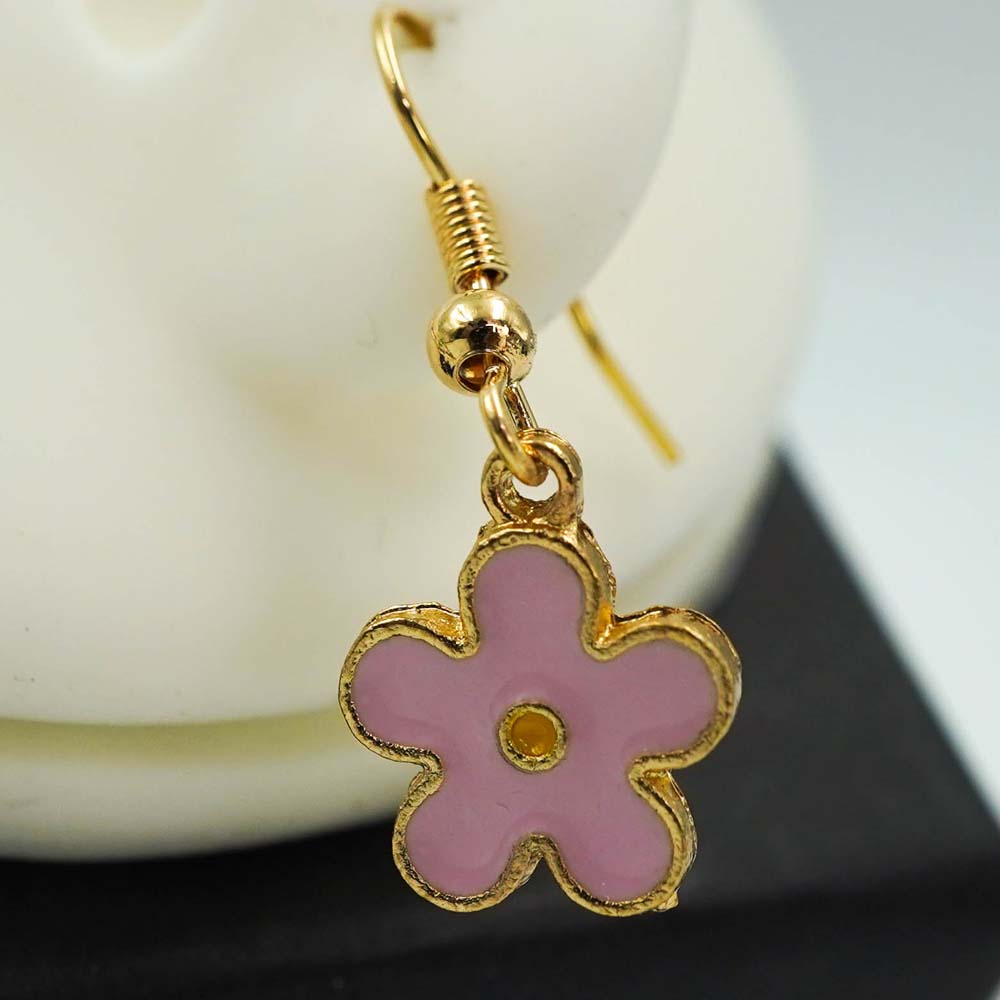 pink flower drops