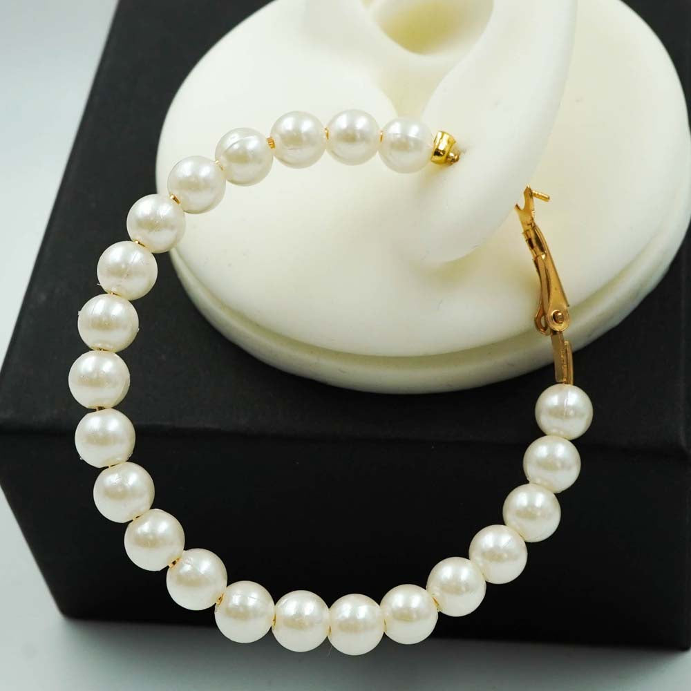 pearl hoops