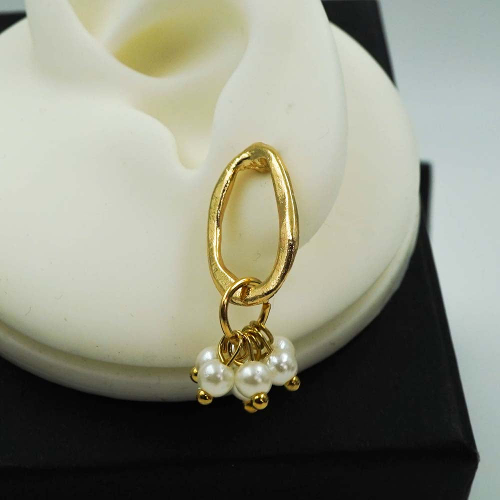 pearl drop earrings