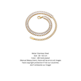 Elegance in Bloom: Gold-Tone Baguette Crystal Tennis Bracelet