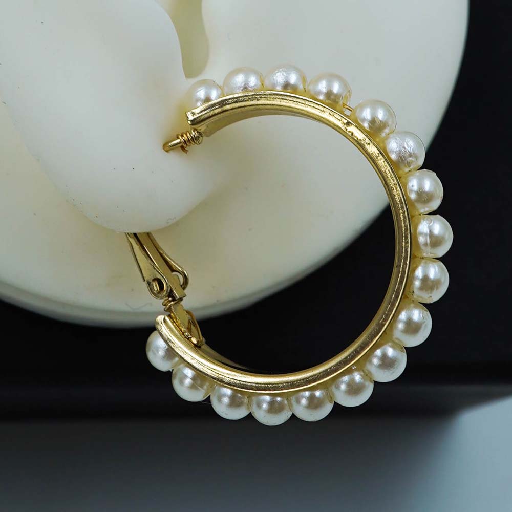 pearl hoops