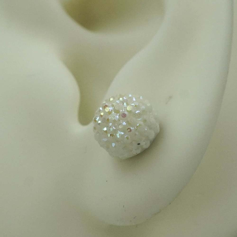 floral balls studs