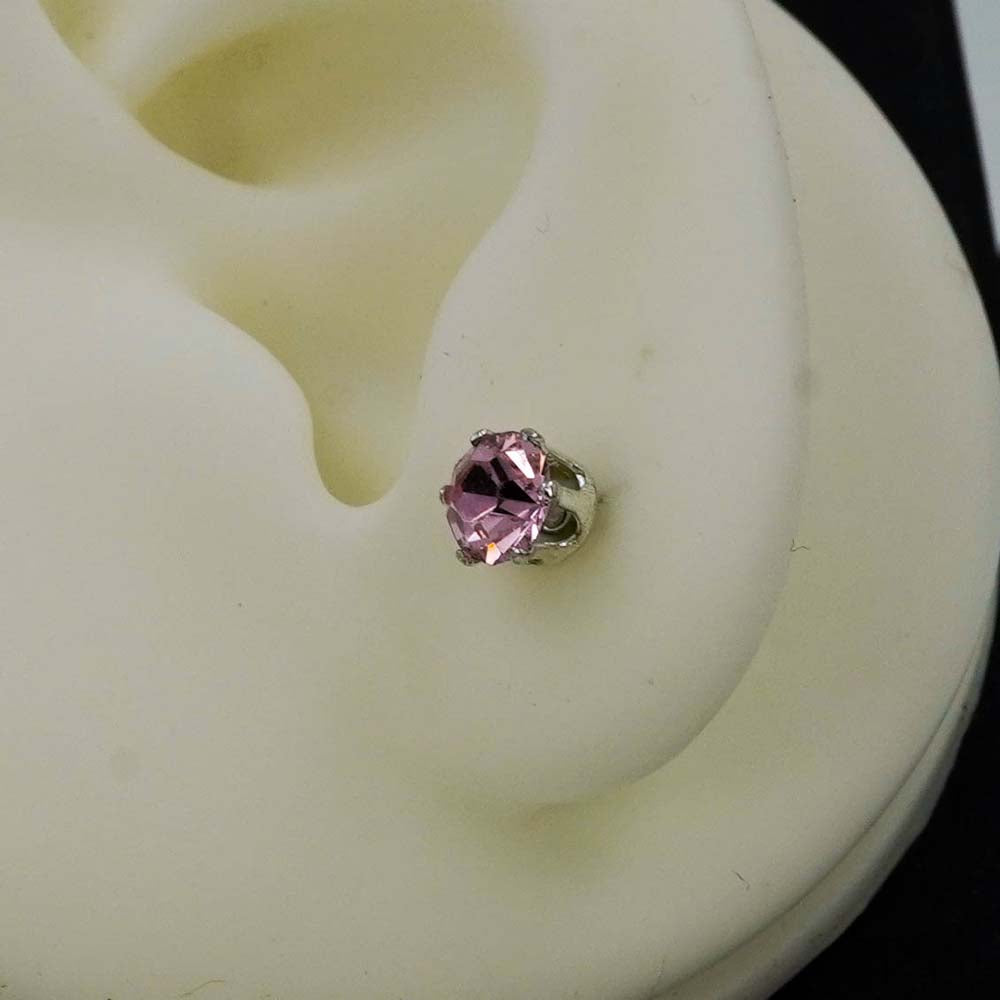 purple zircon studs