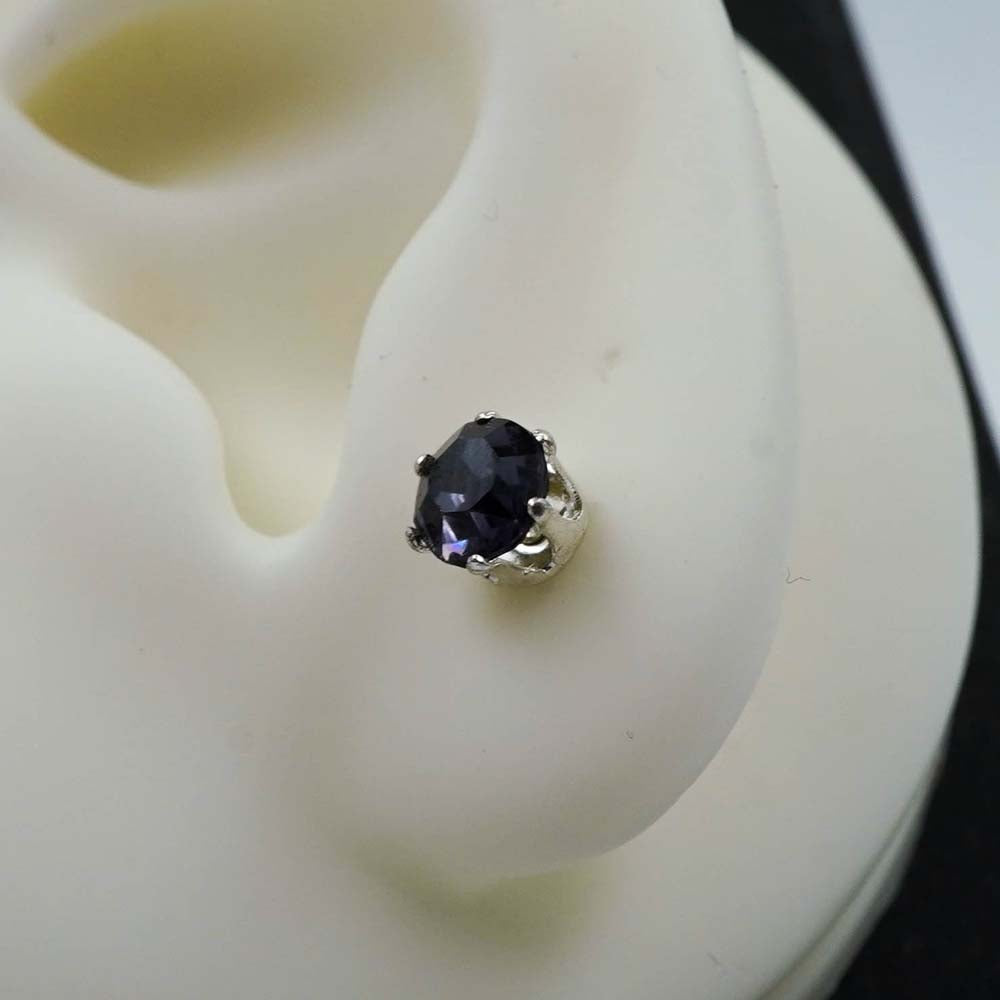 purple zircon studs