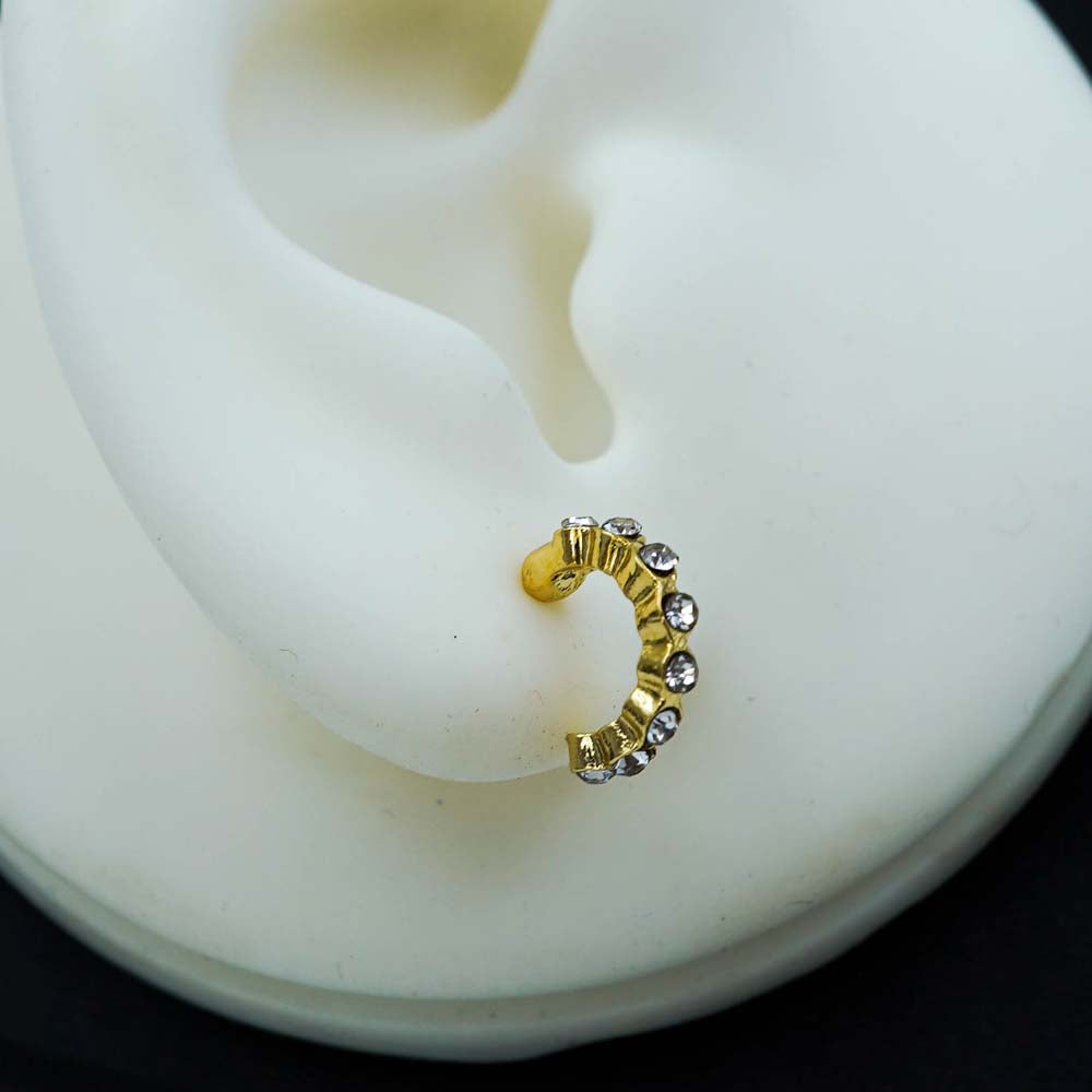circular zircon studded hoops