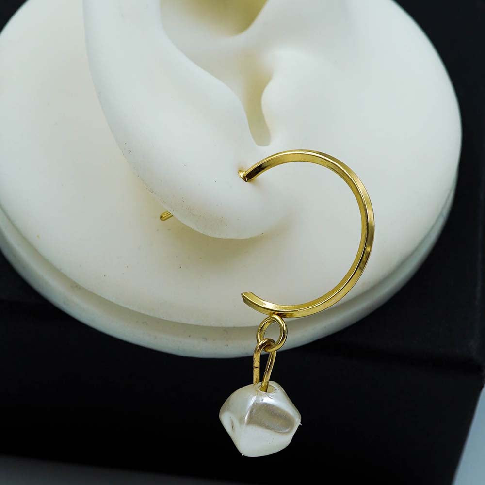 pearl drop hoops