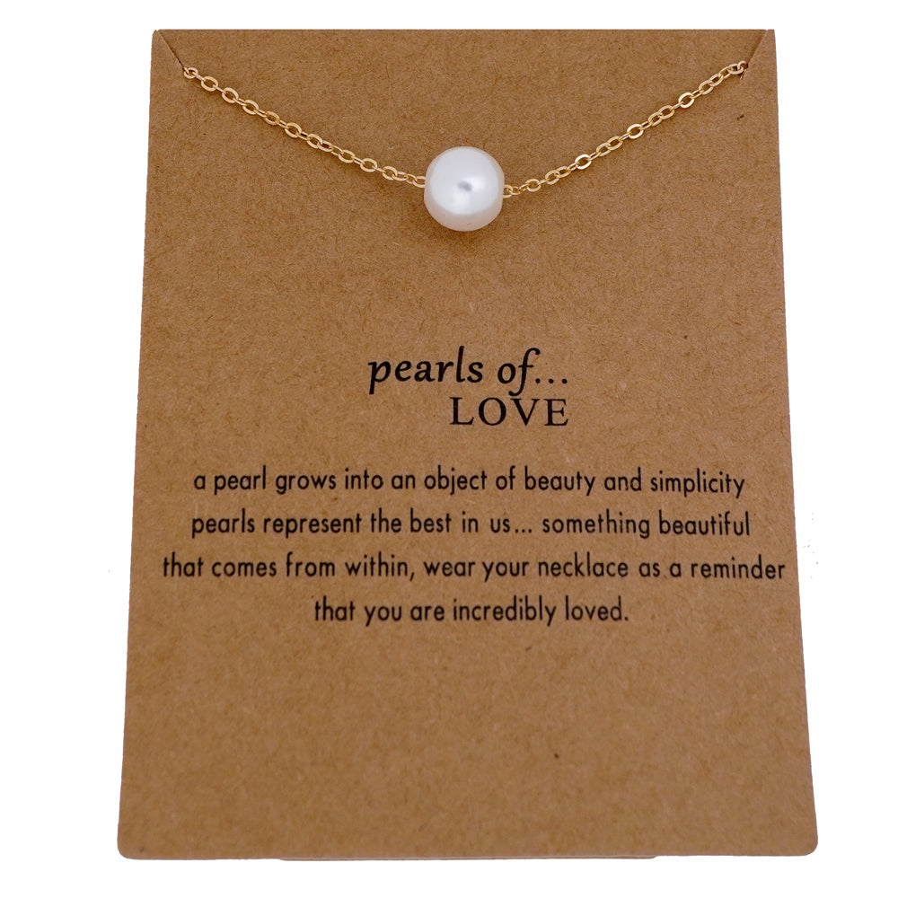 Single pearl pendant