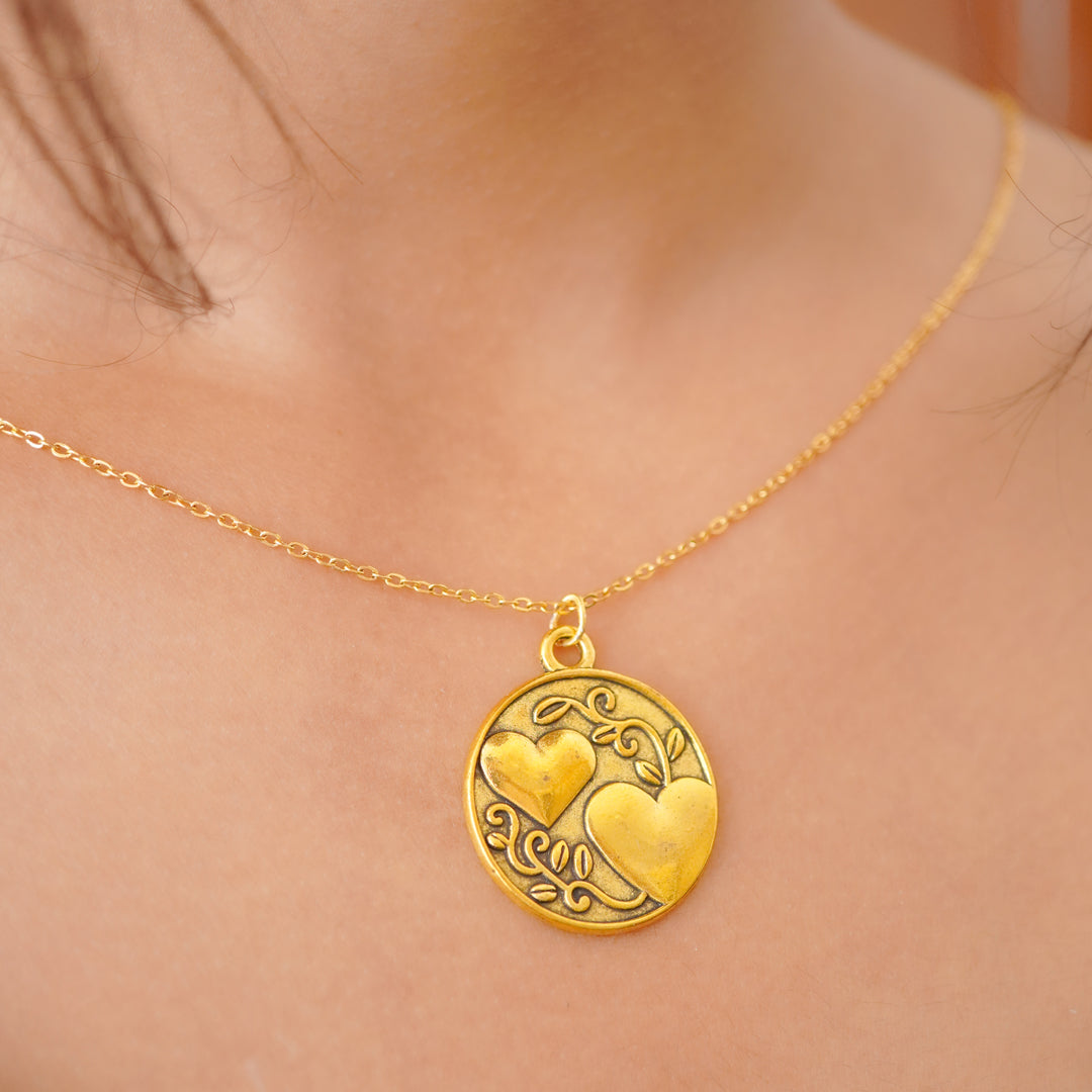sister love pendent both side engraved