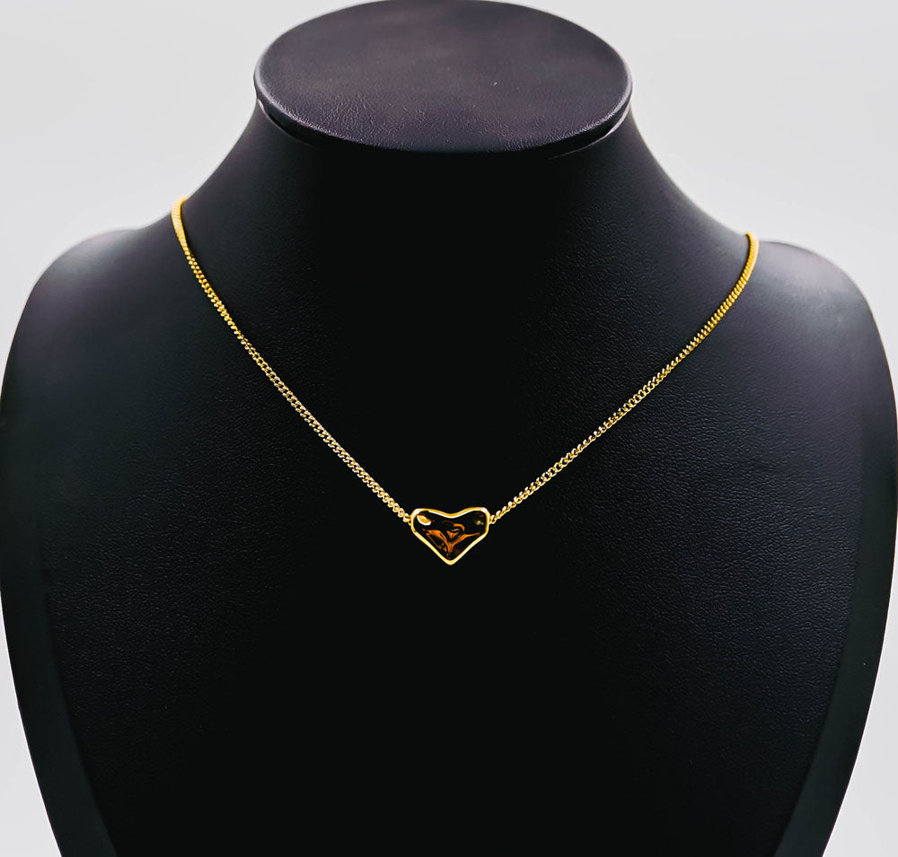 double heart necklace