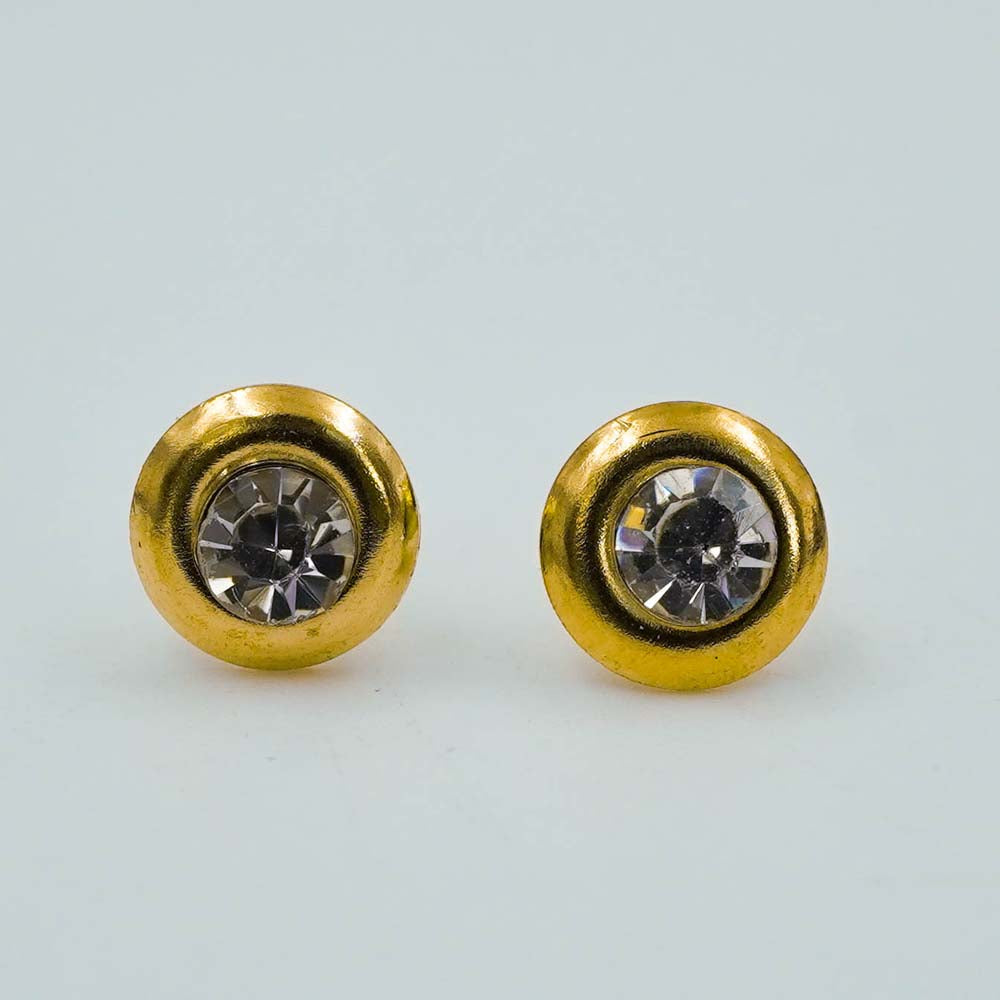 rounded zircon studs