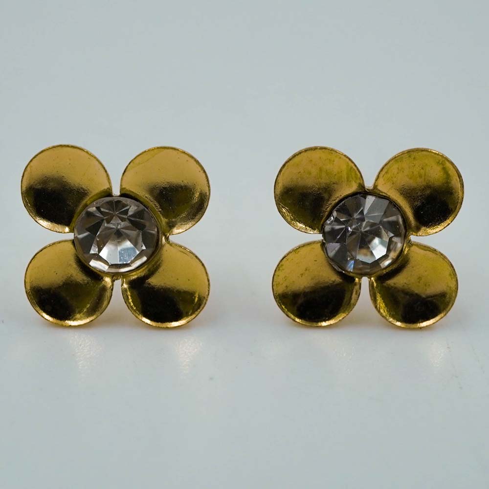 flower zircon studs