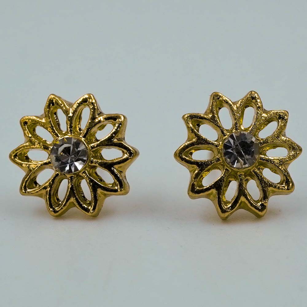 flower studs D1004
