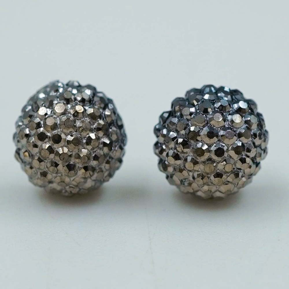 silver disco studs