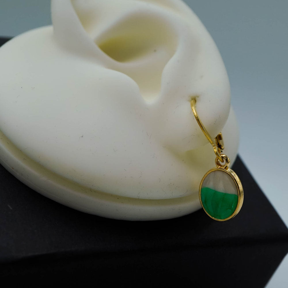 green white drops